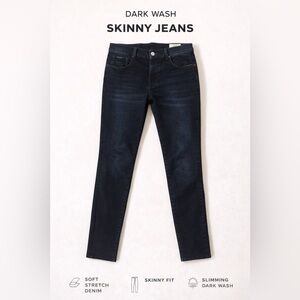 Tennis brand Dark Wash Skinny Jeans - Women's Slim Fit Black